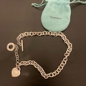 Please Return To Tiffany & Co Heart Toggle Necklace